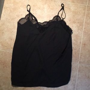 Black sexy elegant cami top